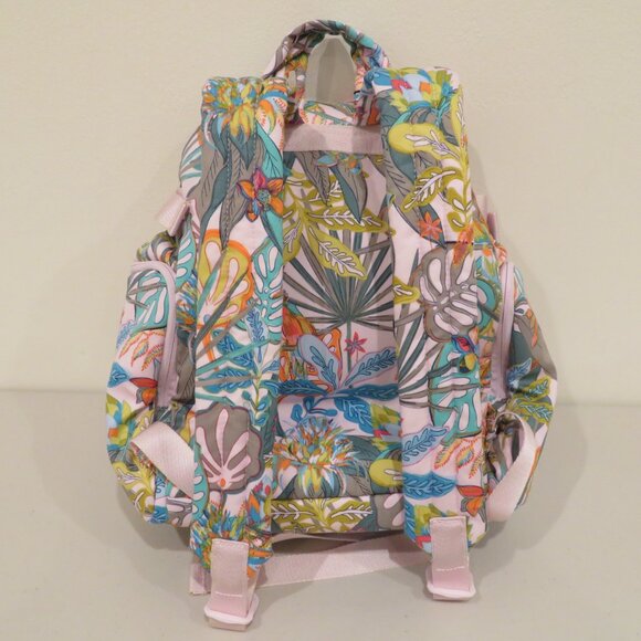 Women Backpack Cotton Roomy Lightweight Rain Forest Canopy Pastel Vera Bradley main image 4